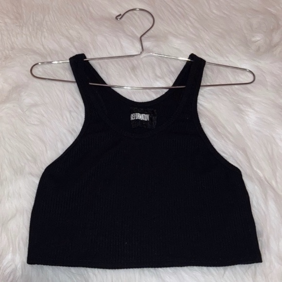 New Reformation Ribbed Racerback Crop Tank - Picture 4 of 7